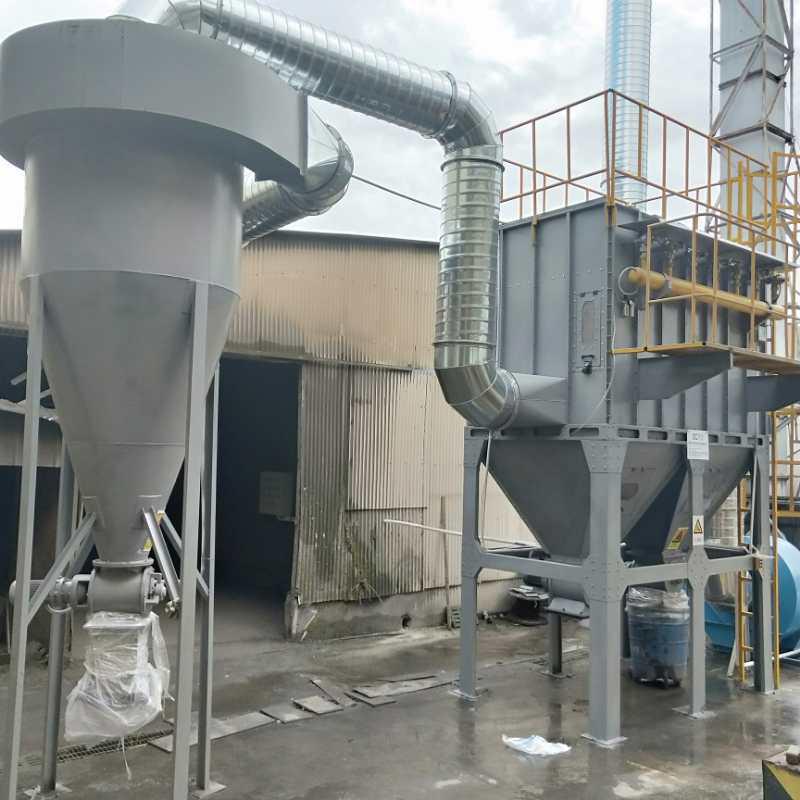 打磨車(chē)間旋風(fēng)加布袋除塵器